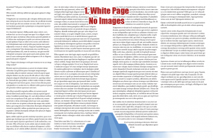 Sample page spread with white page background and no stock art