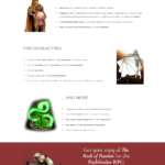 Book of Passion Landing Page, PC